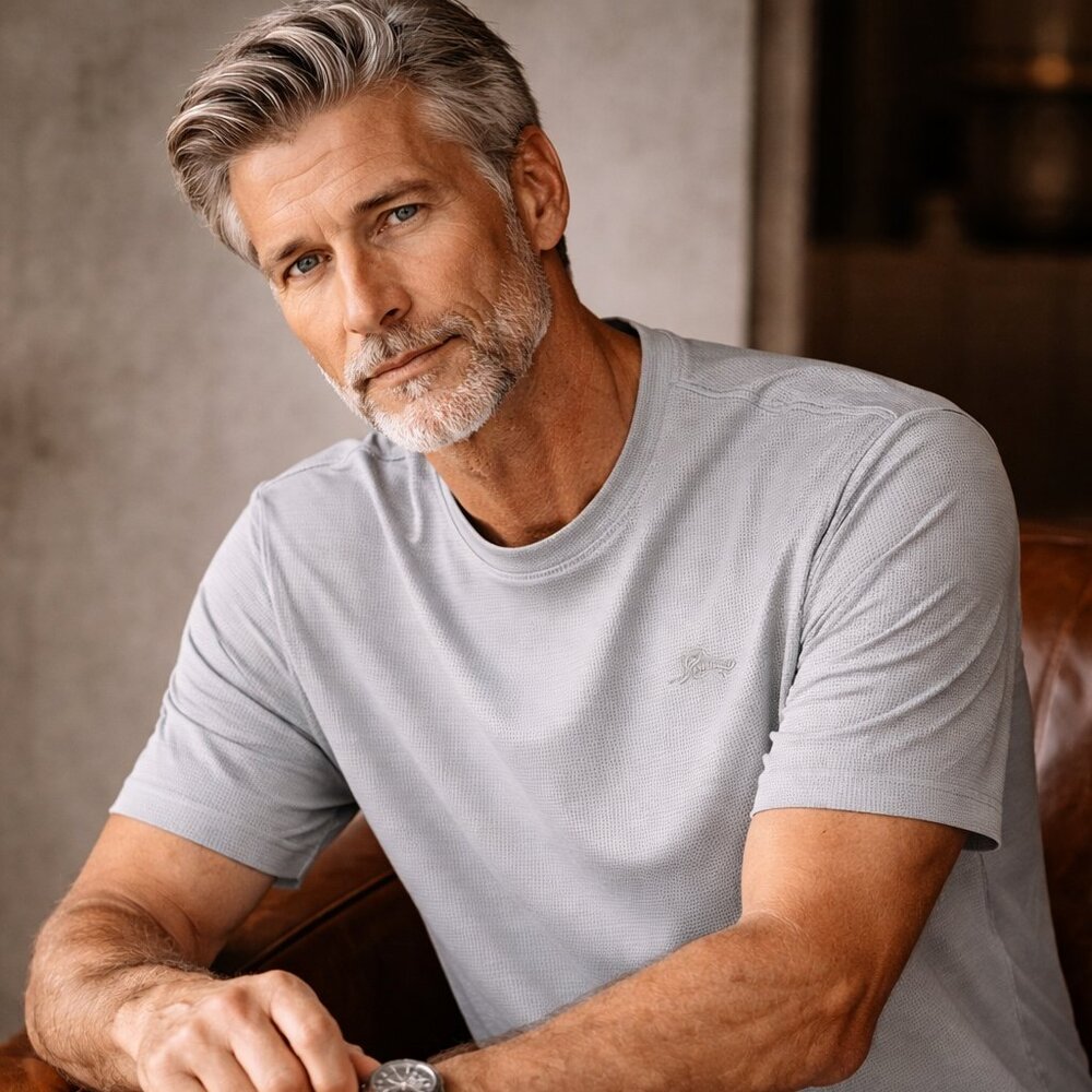 Tommy Bahama Gray Performance Short Sleeve Tee – Size XXL